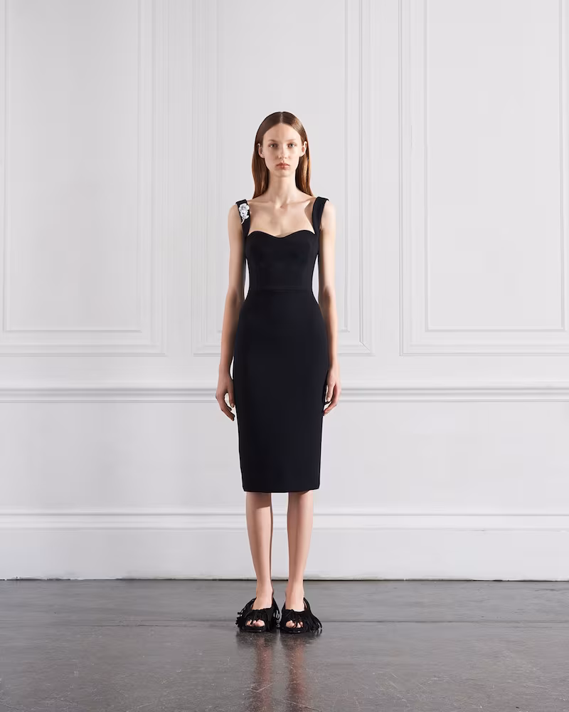 Victoria Beckham Curve Cami Fitted Dress