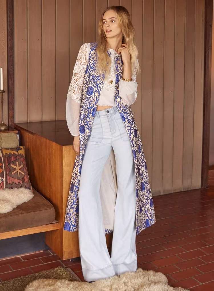alice + olivia Persephone Long Vest