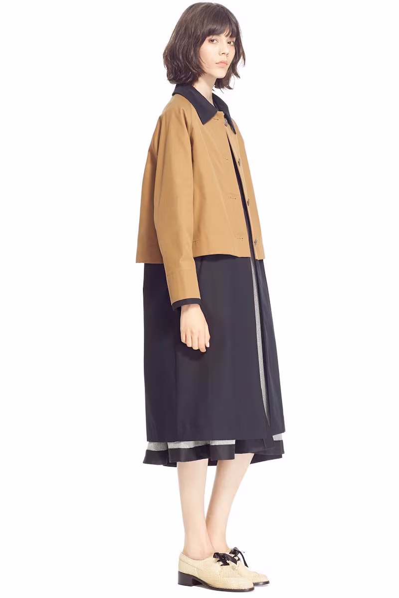 Isa Arfen Two Layer Trench Coach