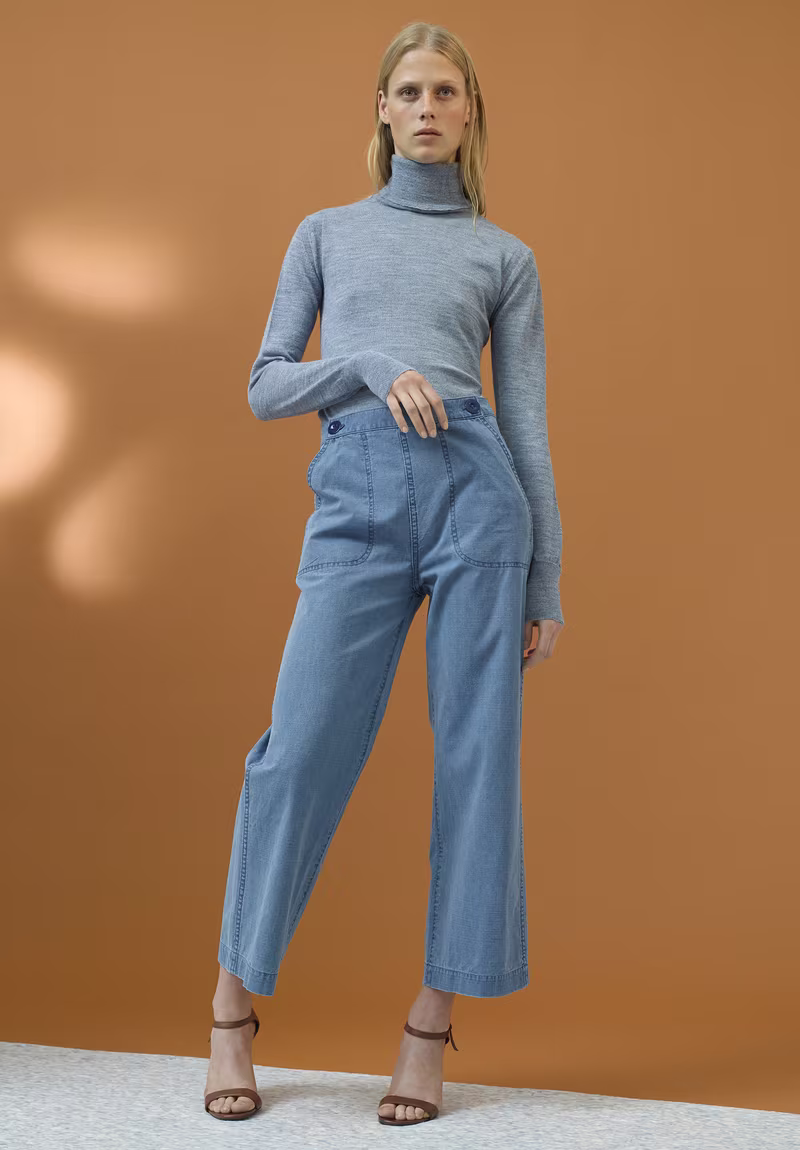M.i.h Jeans Nautical High-rise Wide-leg Trousers
