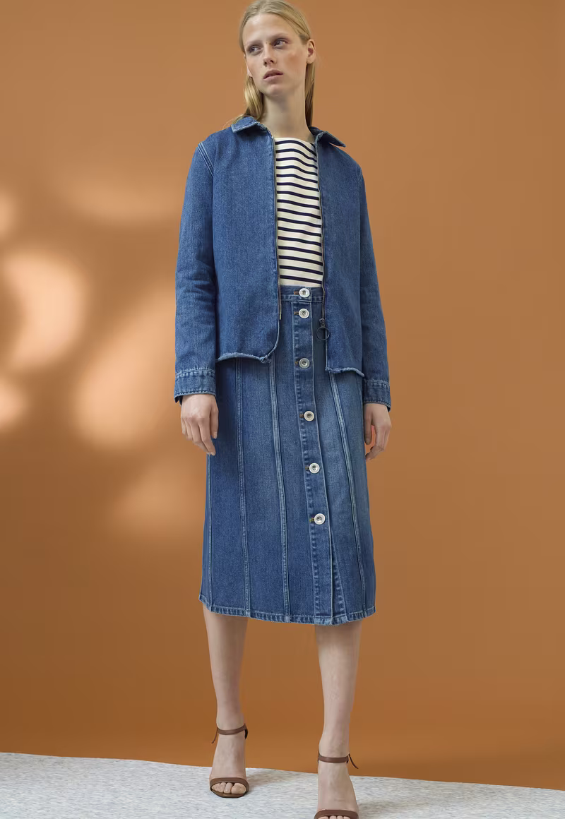 M.i.h Jeans Simone Button-down Denim Skirt