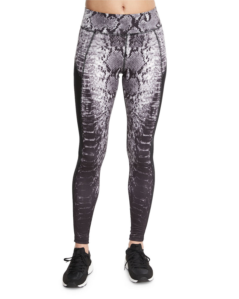 Michi Stardust Printed Sport Leggings with Mesh Inserts