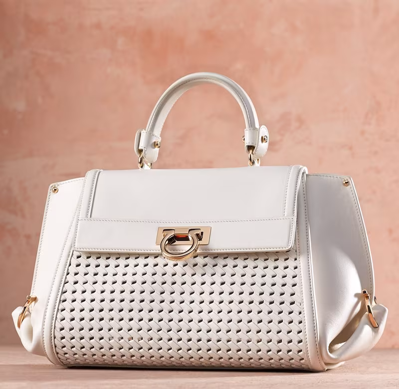 Salvatore Ferragamo Sofia Leather Satchel