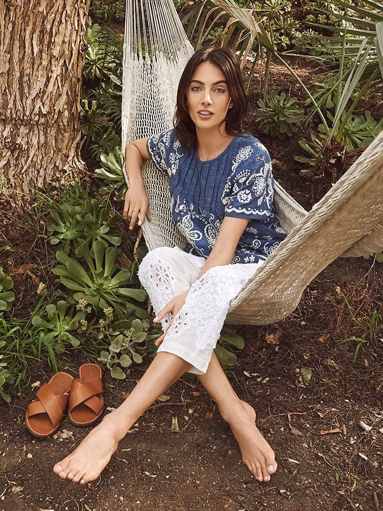 Sea Lace Cutout Pants