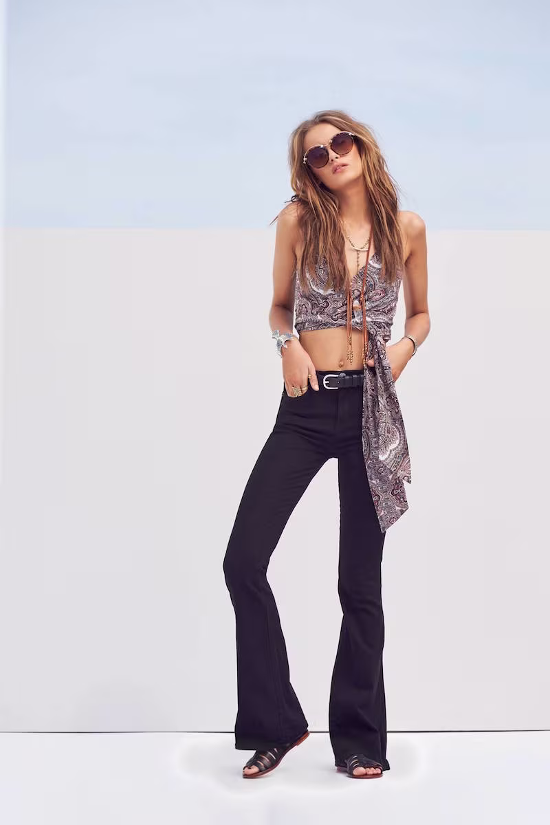 Current Elliott The High Waist Low Bell