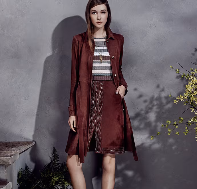 Elizabeth and James Suede Riva Skirt