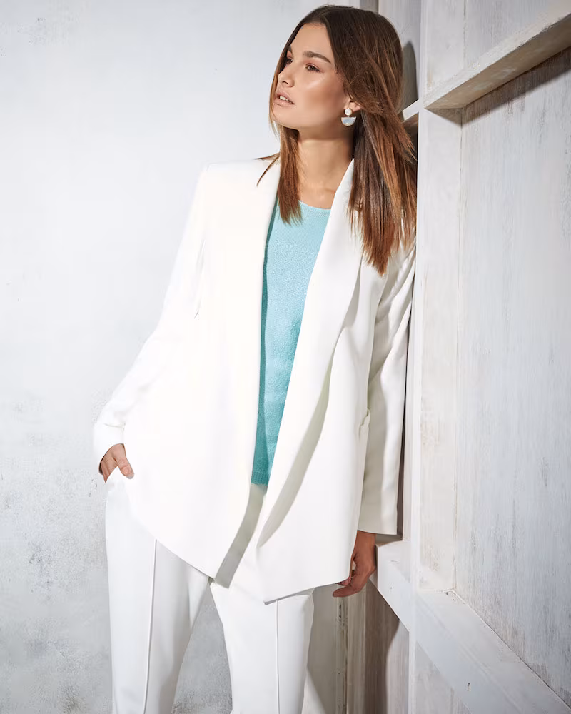 Escada Open-Front Draped Jacket