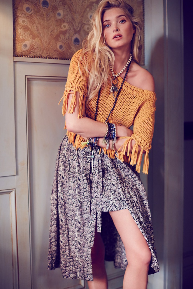 Free People On the Fringe Crop Cotton Sweater