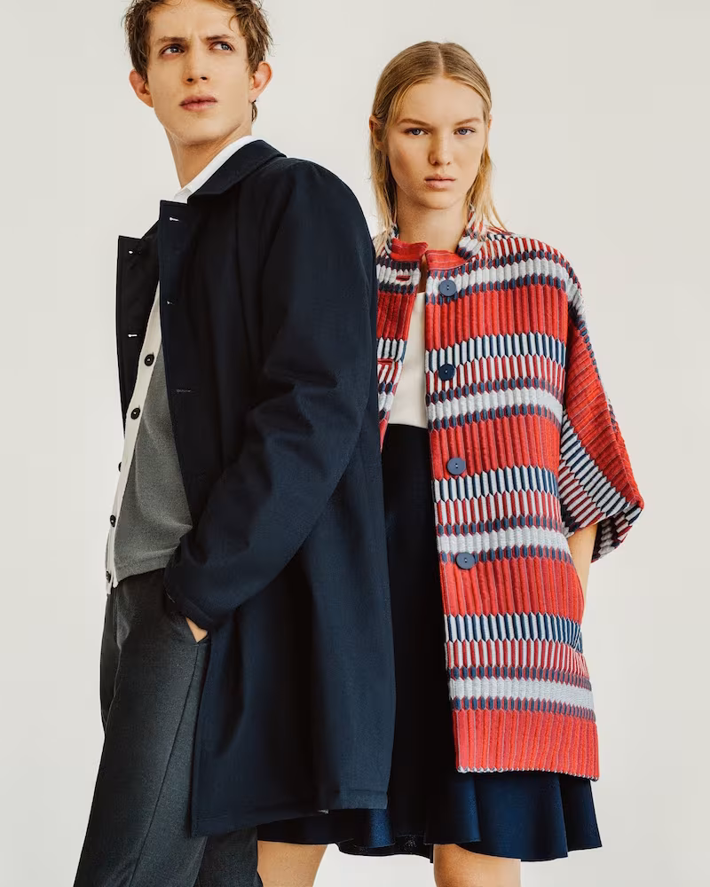 Giorgio Armani Textured Caban Coat