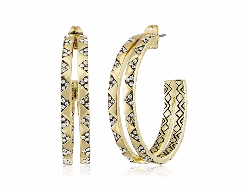 House of Harlow 1960 Outland Split Hoop Earrings