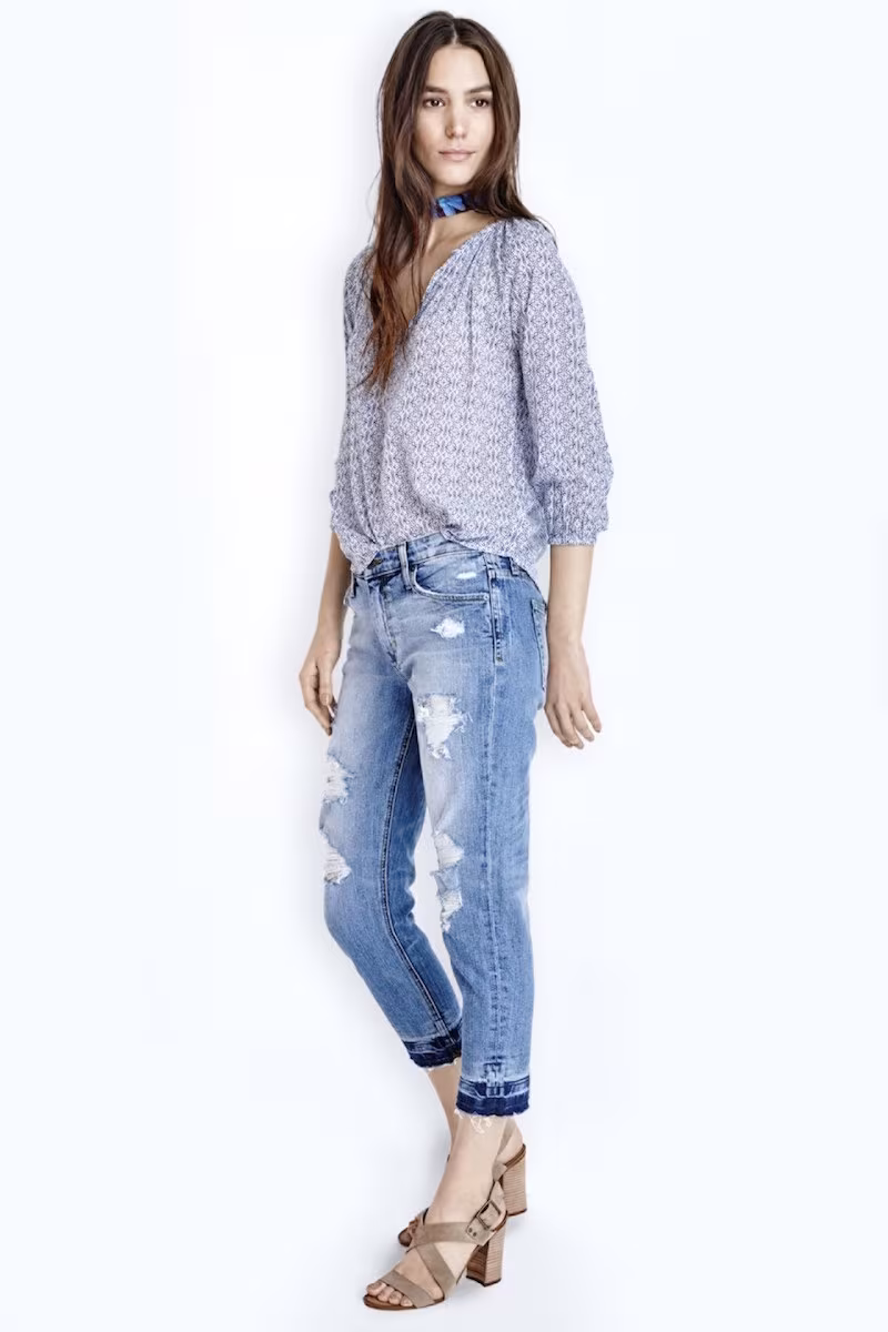 Joe's Billie Destroyed Crop Slim Boyfriend Jeans