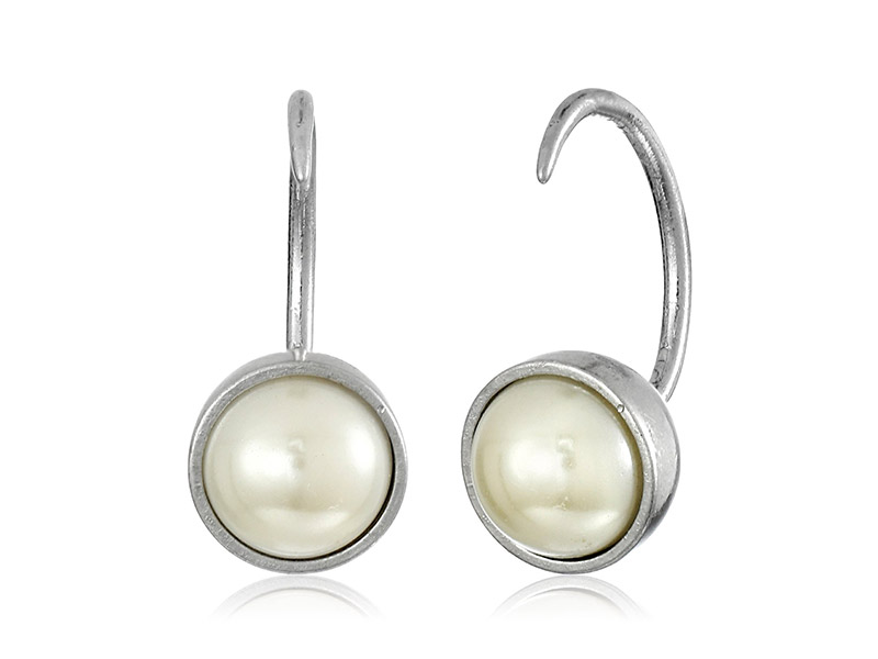 Marc Jacobs Small Pearl Hook Hoop Earrings