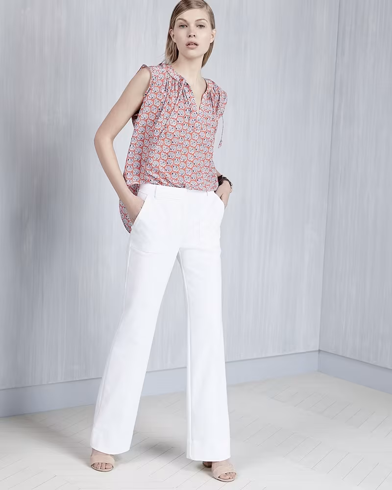 Rebecca Taylor Sleeveless Floral Georgette Top