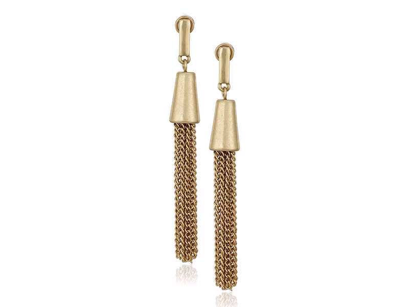 Kenneth Cole New York Coral Canyon Fringe Tassel Drop Earrings