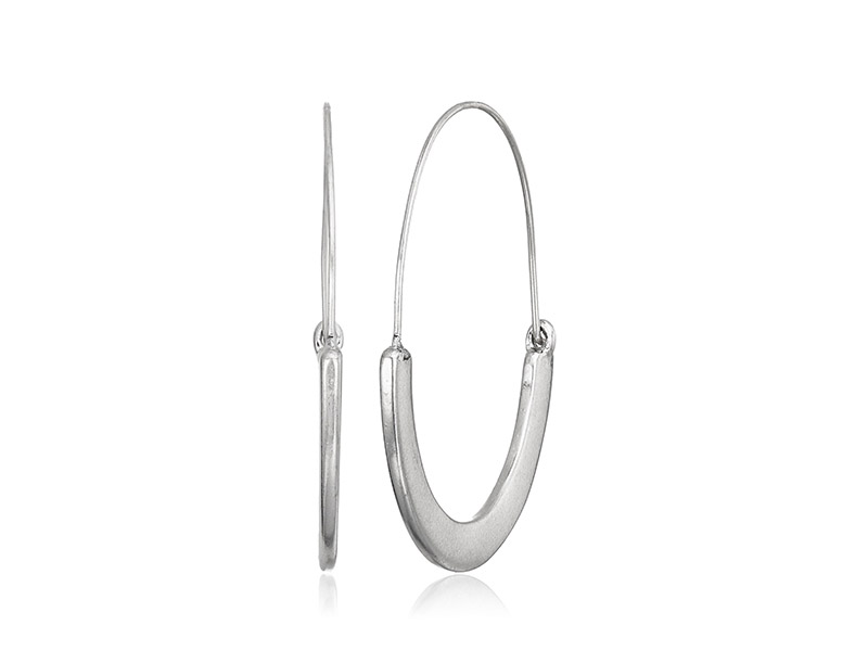 Kenneth Cole New York Poolside Turquoise Wire Geometric Hoop Earrings