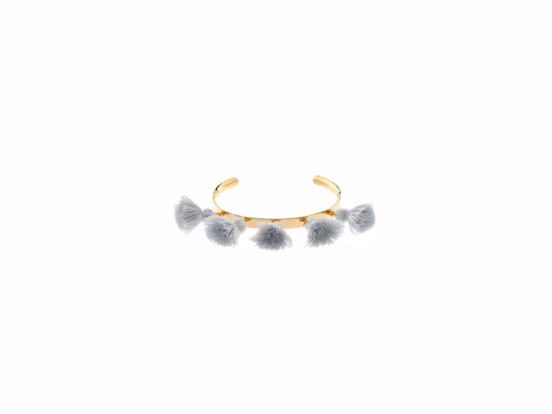 Marte Frisnes Raquel Gold-plated Tassel Bangle