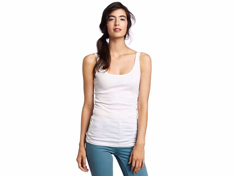 Michael Stars Ribbed Supima Modal Tank