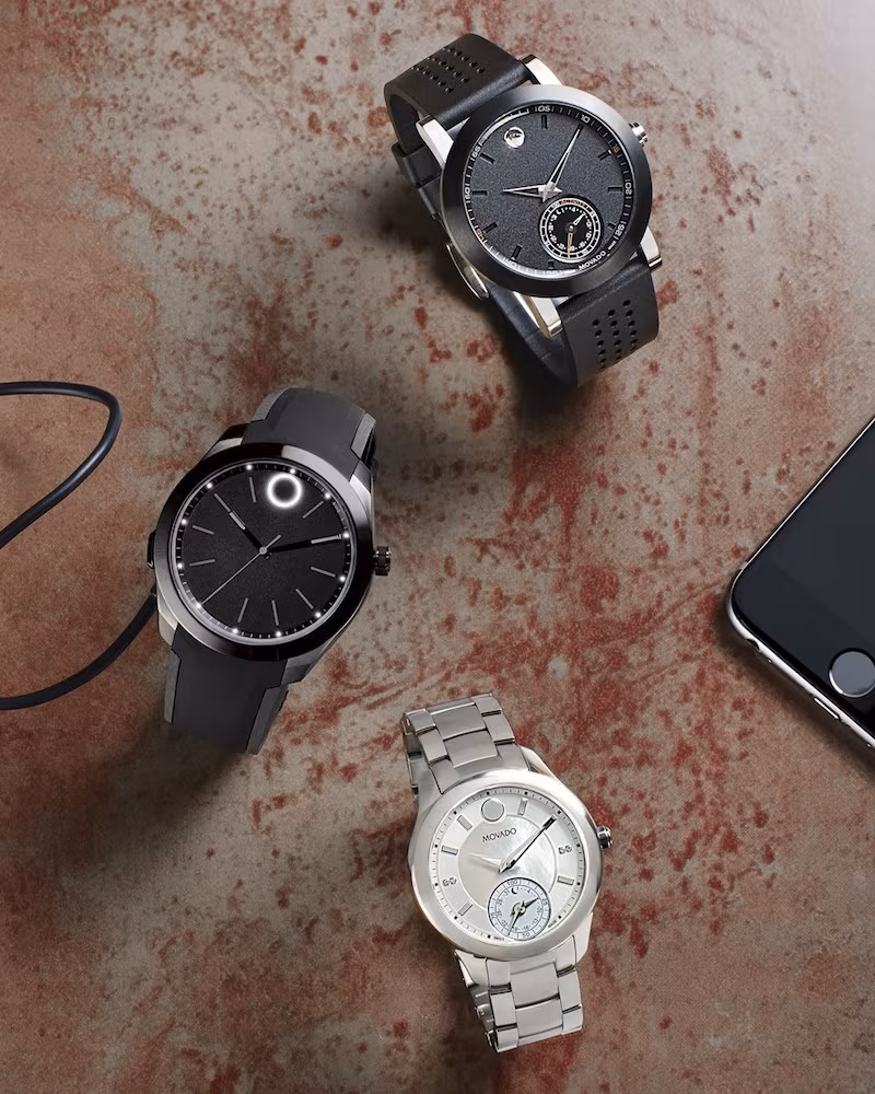 Movado Museum Sport Motion Rubber Strap Smart Watch