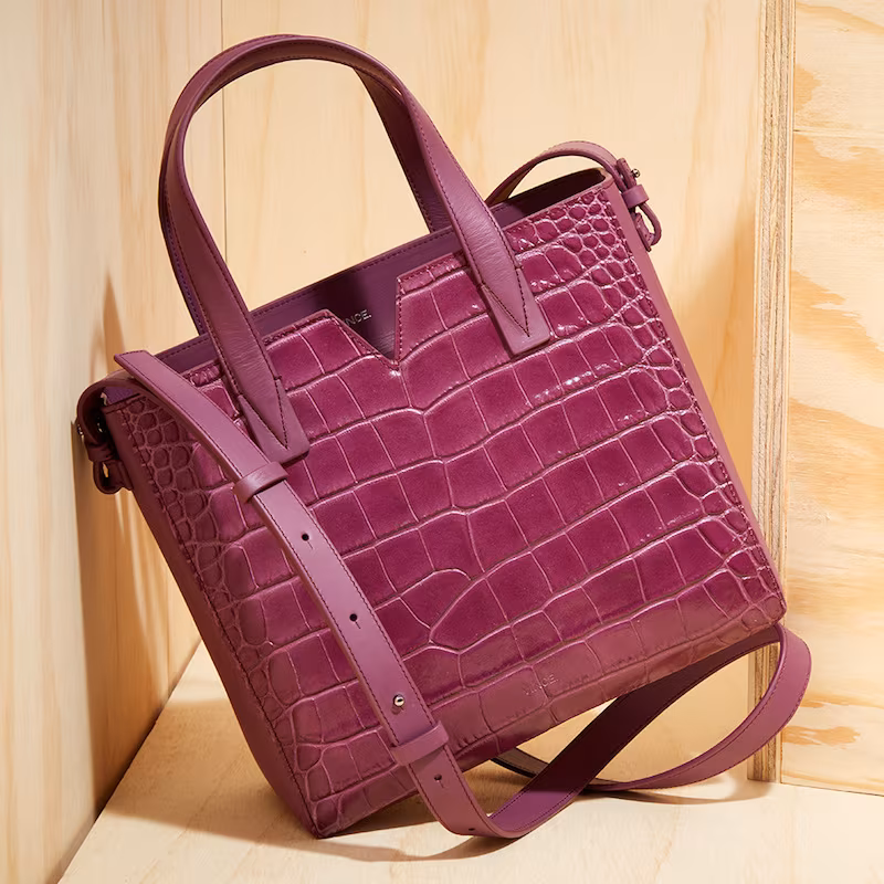 Vince Croc Embossed Baby Tote