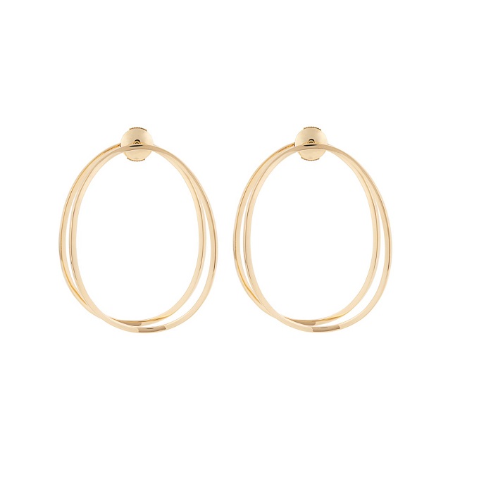Delfina Delettrez Yellow-gold Ear-Eclipse medium earrings