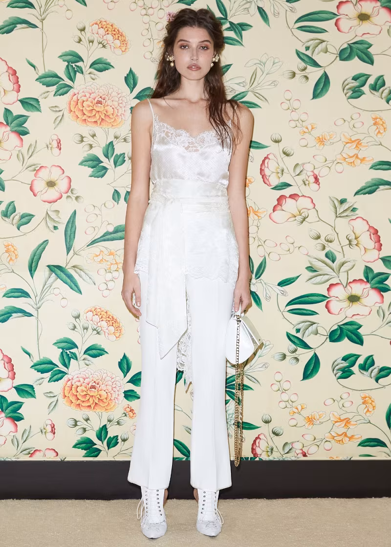 Givenchy Jacquard Satin Drape Back Camisole
