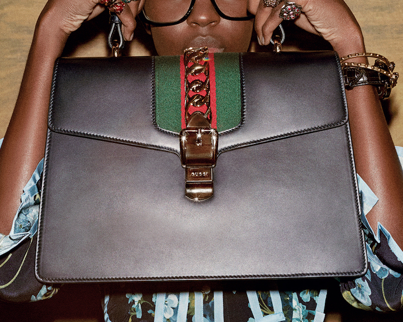 Gucci Sylvie Leather Top-Handle Satchel Bag