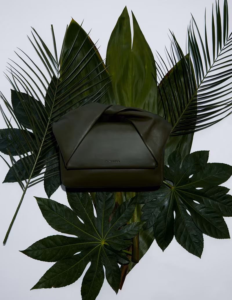 J.W. Anderson Twist leather clutch