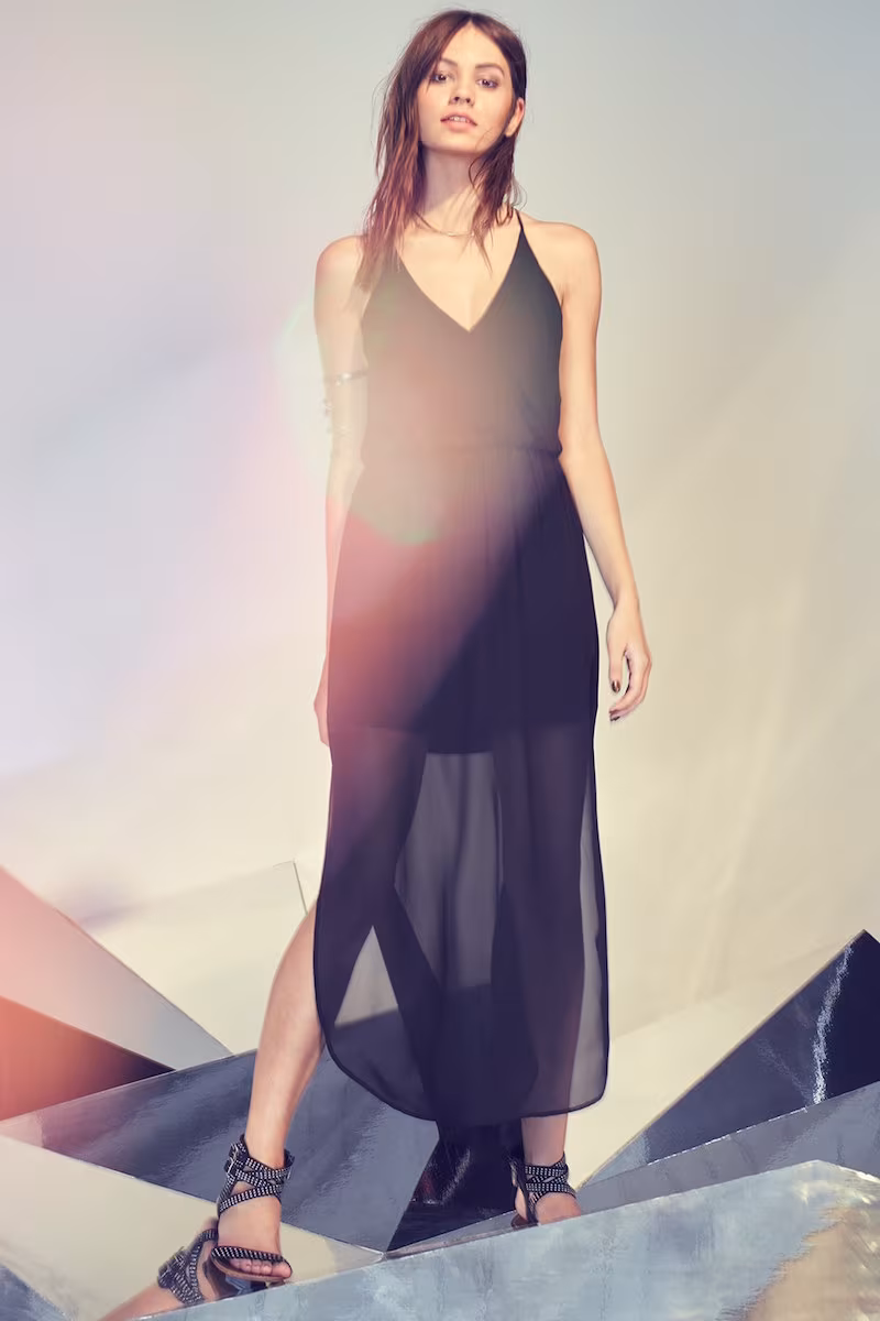 Lush Surplice Maxi Dress
