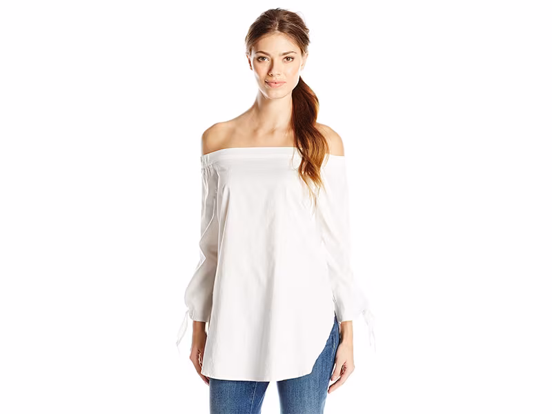RD Style Off The Shoulder Cotton Blouse