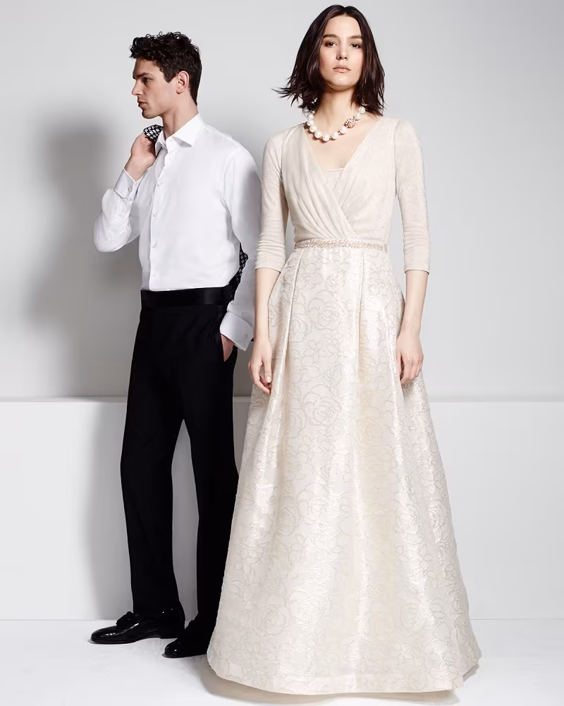 Rickie Freeman for Teri Jon Combo Ball Gown