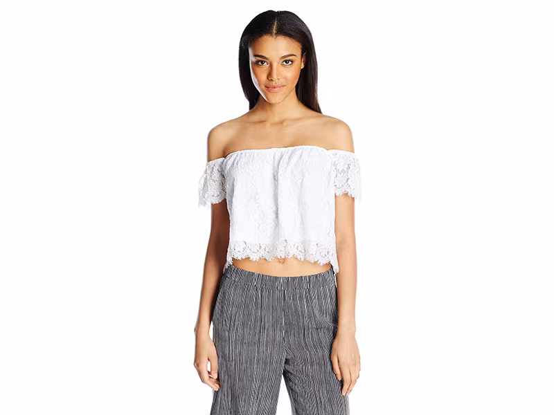Show Me Your Mumu Ella Cap Sleeve Lace Top_1