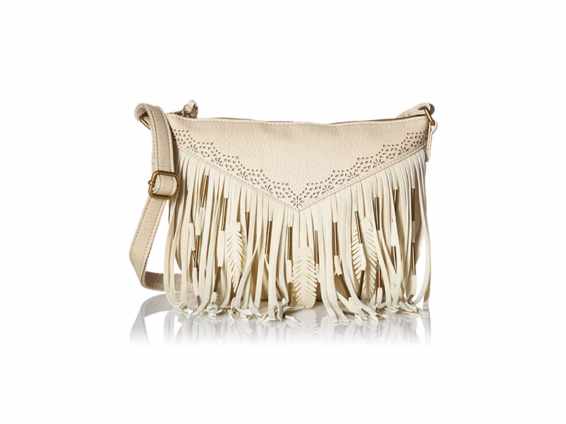 T-Shirt & Jeans Fringe Cross Body