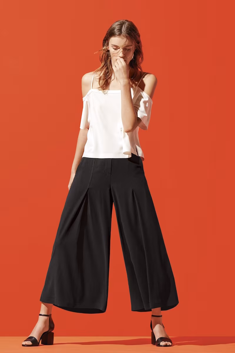 T by Alexander Wang Cold Shoulder Crop Top