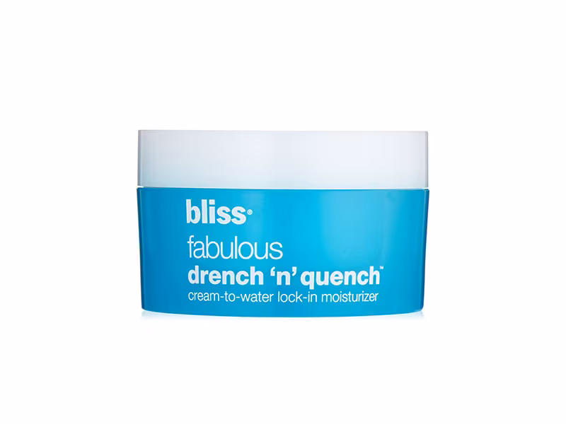 bliss Fabulous Drench and Quench Cream to Water Lock in Moisturizer
