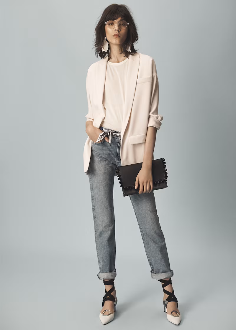 Alexandre Vauthier Japanese Crepe Oversize Blazer