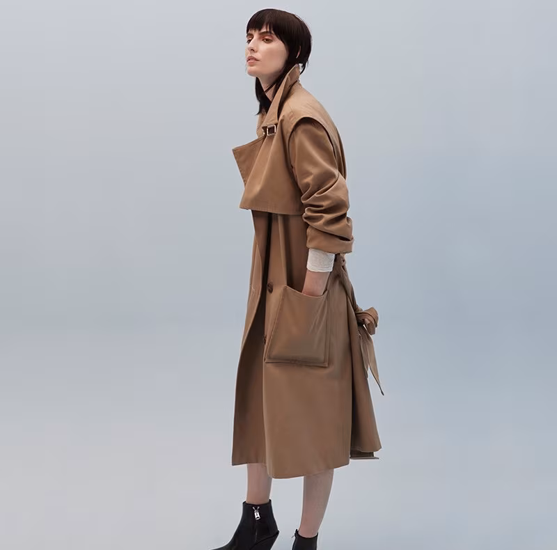 Balenciaga Water-repellent Cotton Trench Coat