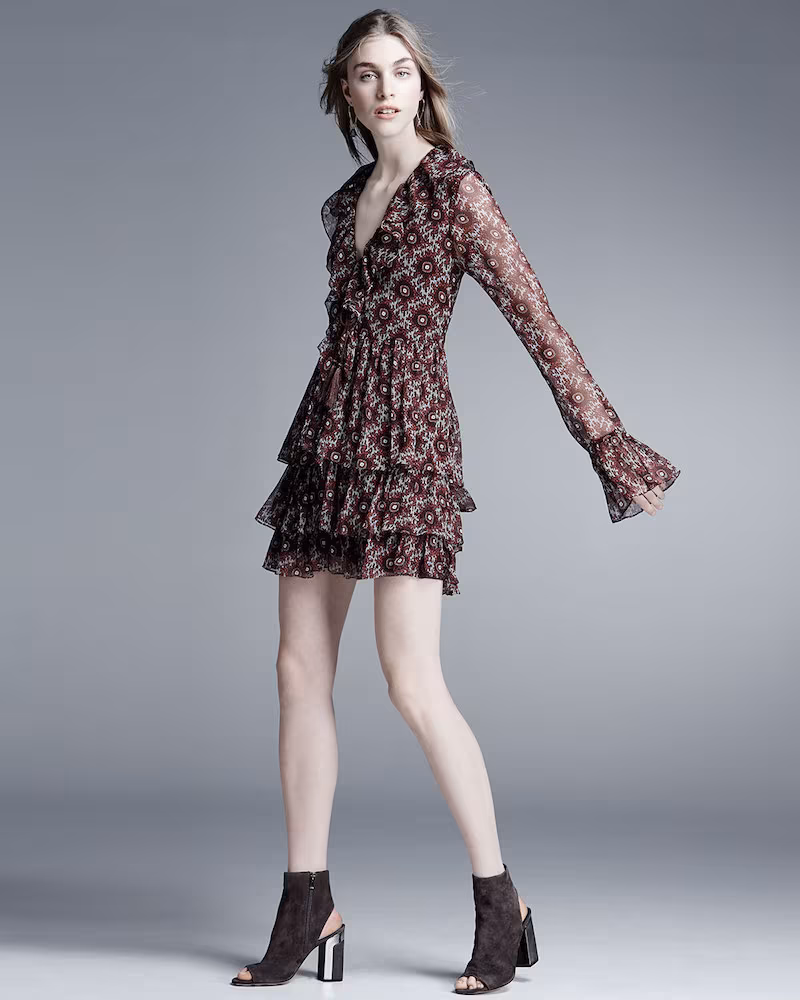 Cinq à Sept Jasmine Floral-Print Mini Dress