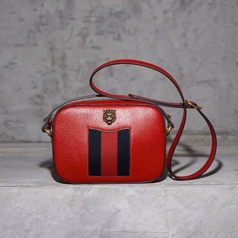 Gucci Animalier Tiger Emblem Crossbody Bag