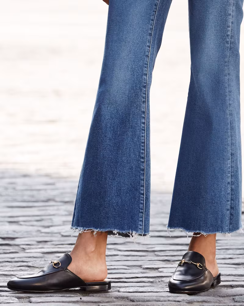 Gucci Princetown Leather Horsebit Mule Slipper Flat