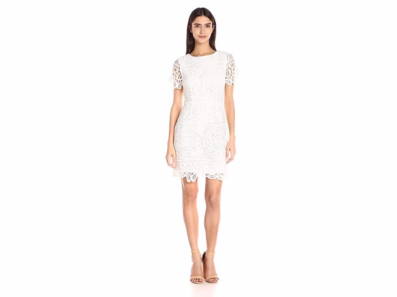 J.O.A. Crochet Mini Dress
