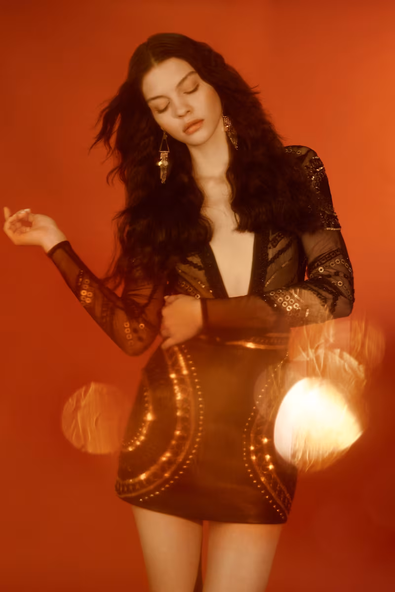 Nasty Gal Salma Embellished Bodysuit