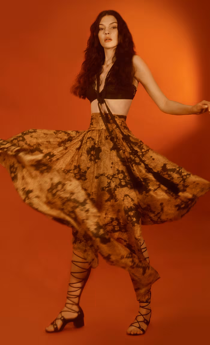 Nasty Gal Summer Nights Silk Skirt