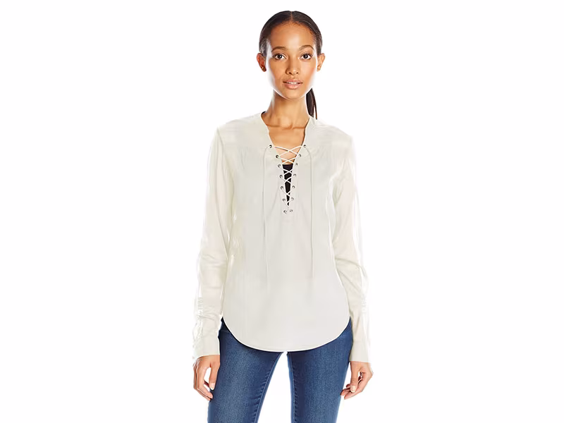 PAIGE Tansy Blouse White