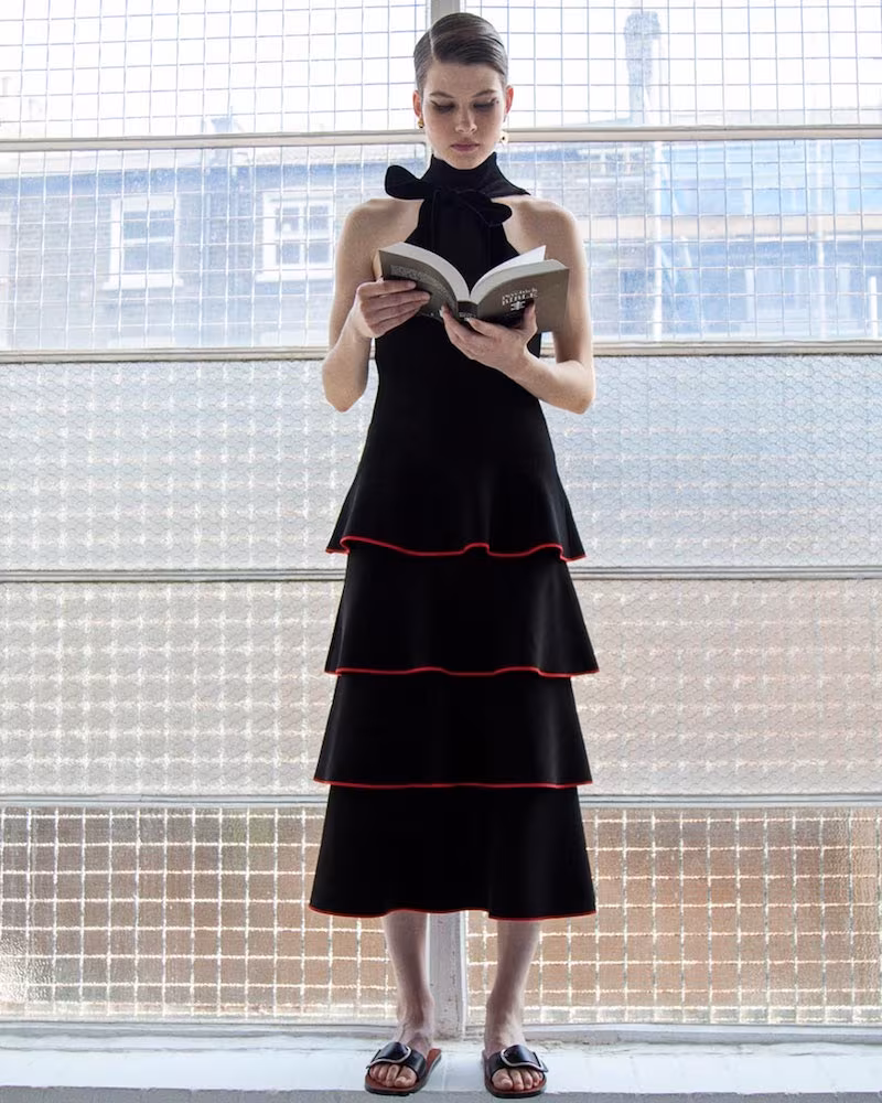Proenza Schouler Long Tiered Ruffle Dress