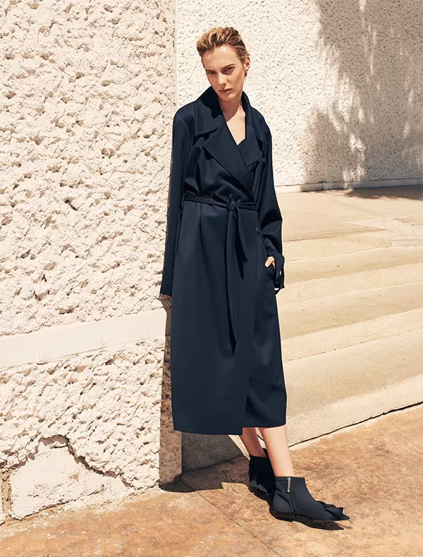 The Row Swells Belted Gabardine Coat