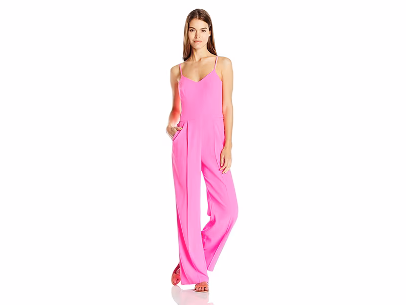 Trina Turk Zadie Carmel Crepe Jumpsuit