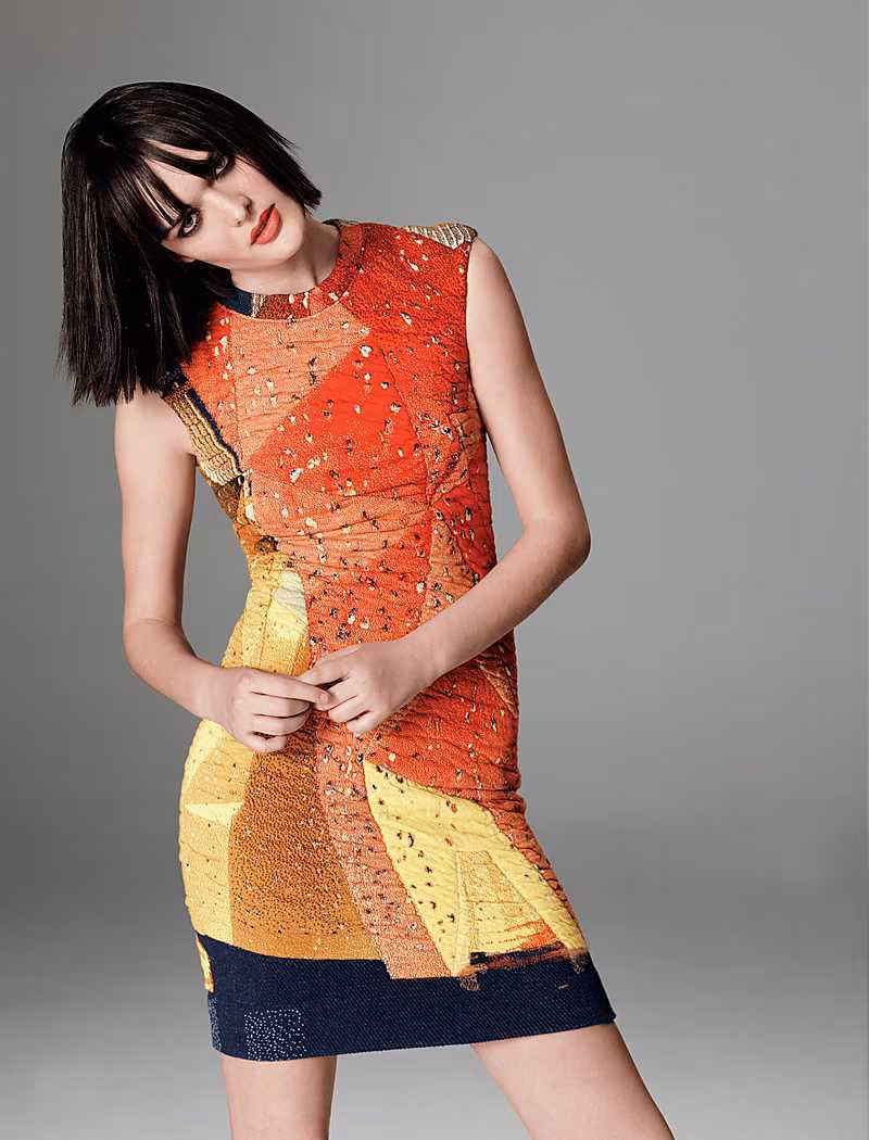Akris punto Rock Climbing Wall Print Dress