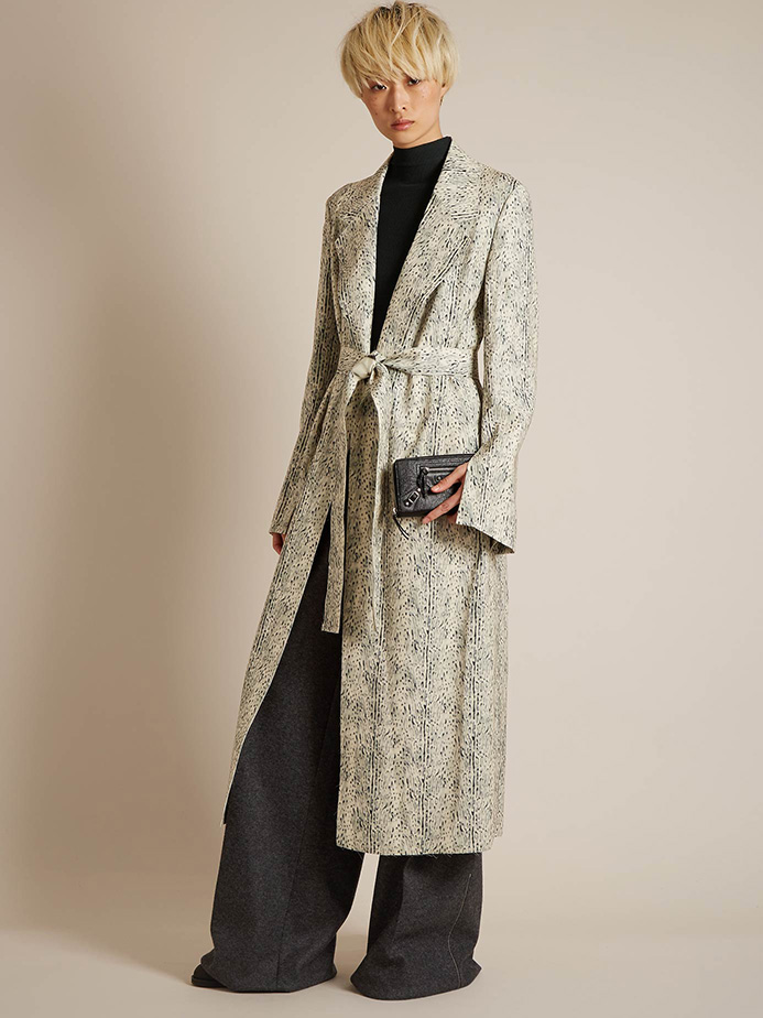 Calvin Klein Collection Halliwell leopard-print trench coat