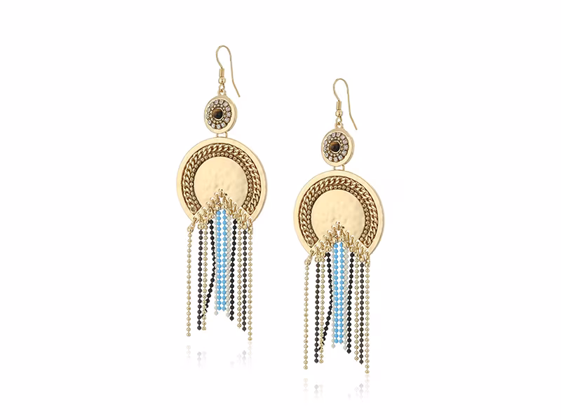 Danielle Nicole Moon Goddess Drop Earrings