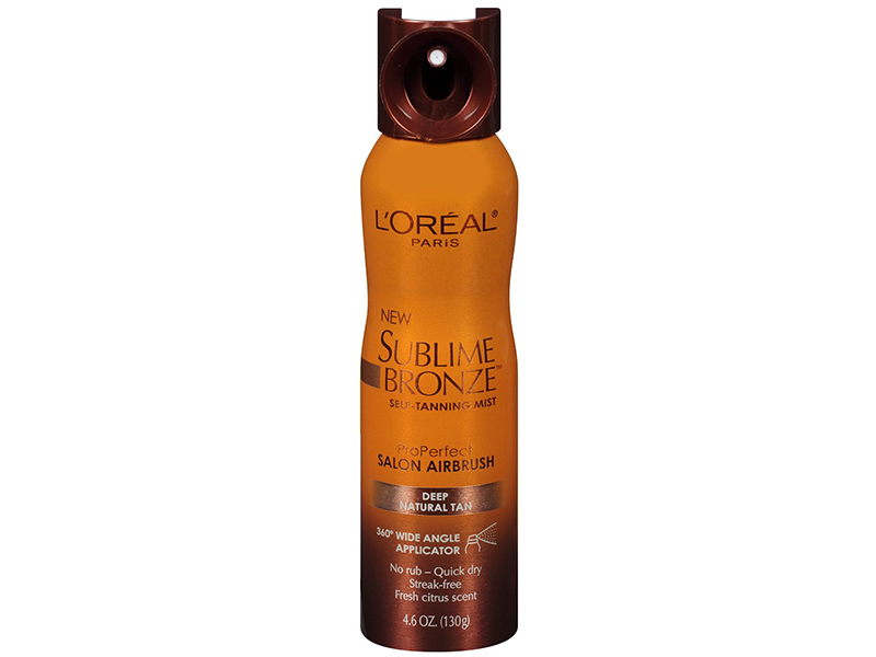 L'Oreal Paris Sublime Bronze Pro Perfect Salon Airbrush Self-Tanning Mist Deep Natural Tan